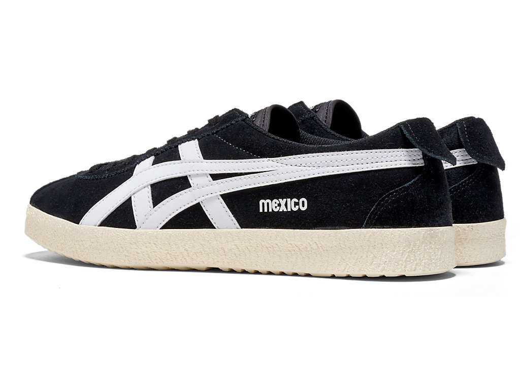 Men's Onitsuka Tiger Mexico Delegation Shoes Black/White | 26547PARG