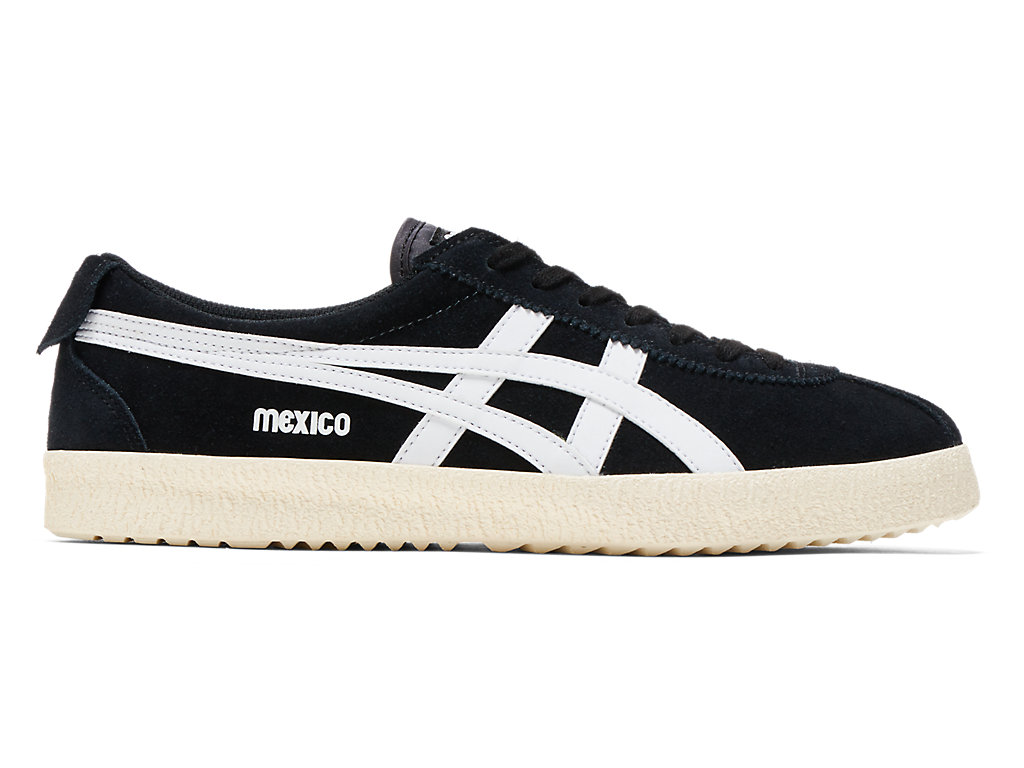 Men\'s Onitsuka Tiger Mexico Delegation Shoes Black/White | 26547PARG