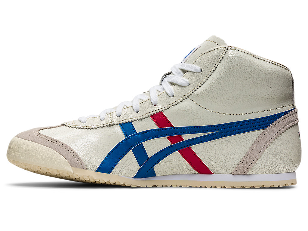 Men's Onitsuka Tiger Mexico Mid-runner Shoes White/Blue | 14632SRHL