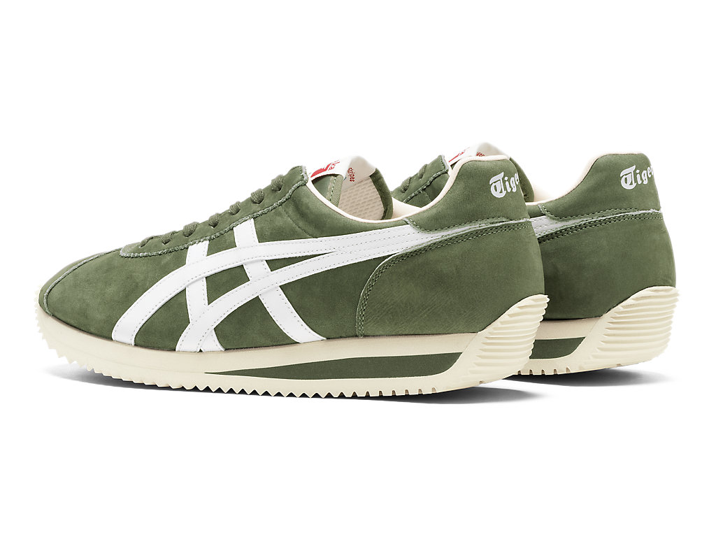 Men's Onitsuka Tiger Moal 77 Nm Shoes Bronze Green/White | 30524ELUD