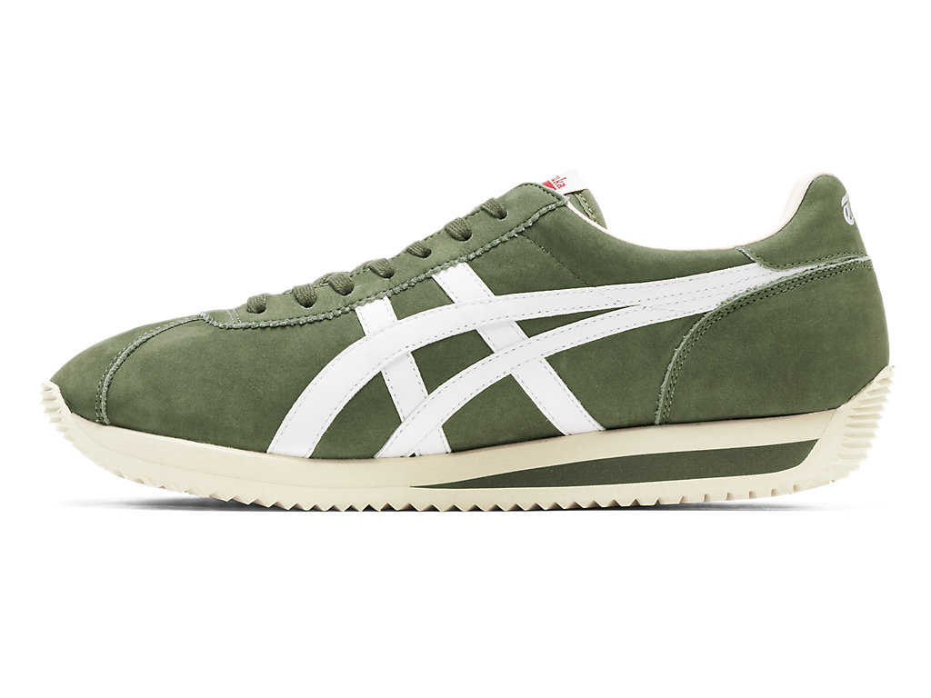 Men's Onitsuka Tiger Moal 77 Nm Shoes Bronze Green/White | 30524ELUD