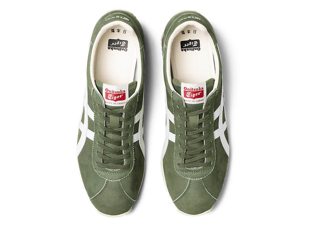 Men's Onitsuka Tiger Moal 77 Nm Shoes Bronze Green/White | 30524ELUD