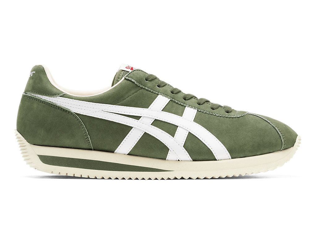 Men\'s Onitsuka Tiger Moal 77 Nm Shoes Bronze Green/White | 30524ELUD