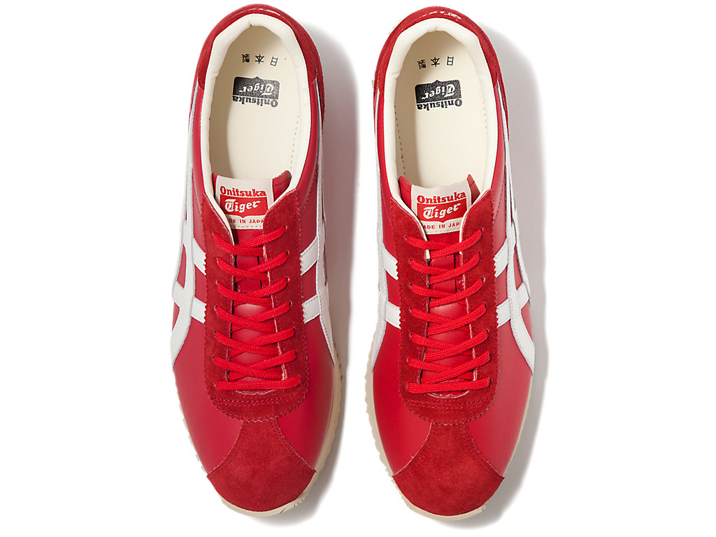 Men's Onitsuka Tiger Moal 77 Nm Shoes Classic Red/White | 65283AQTD