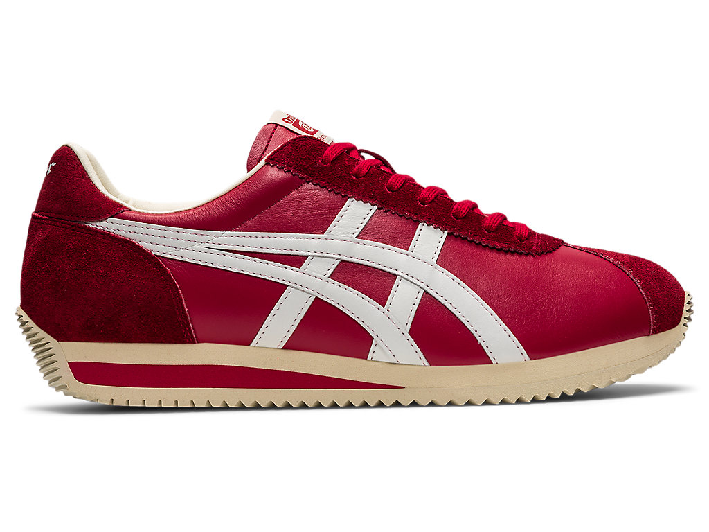 Men\'s Onitsuka Tiger Moal 77 Nm Shoes Classic Red/White | 65283AQTD