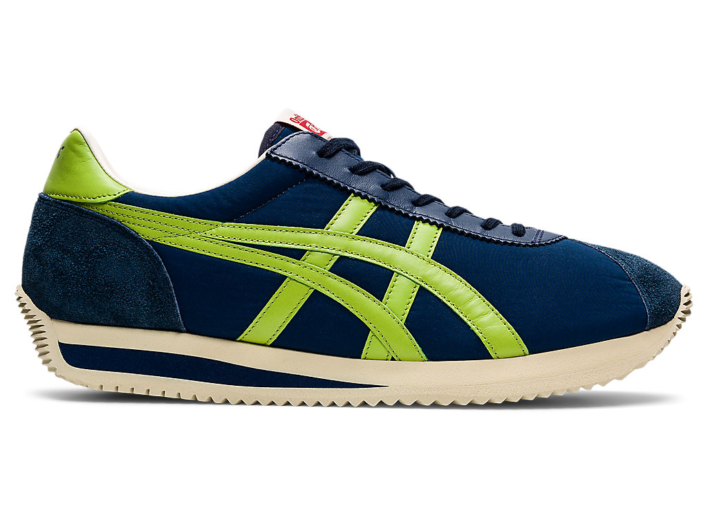 Men\'s Onitsuka Tiger Moal 77 Nm Shoes Peacoat/Neon Lime | 07185VROB