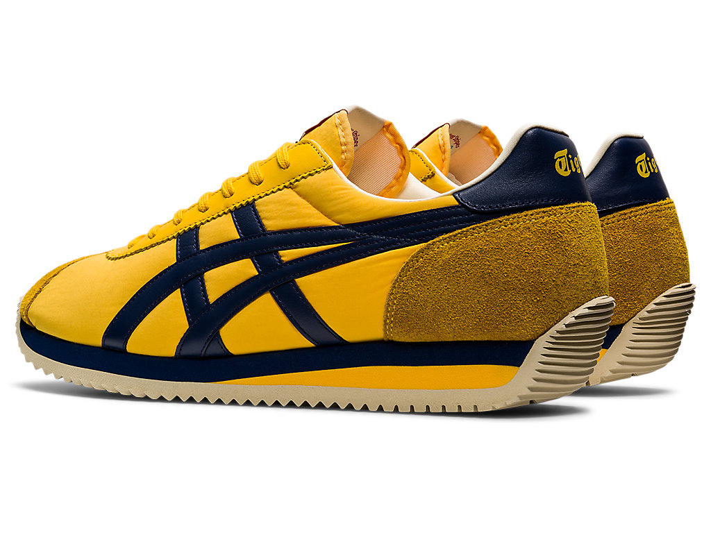 Men's Onitsuka Tiger Moal 77 Nm Shoes Tiger Yellow/Peacoat | 83194XIDM