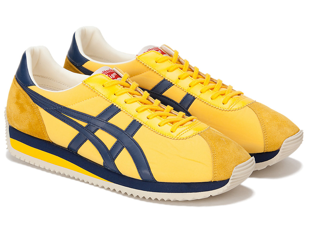 Men's Onitsuka Tiger Moal 77 Nm Shoes Tiger Yellow/Peacoat | 83194XIDM