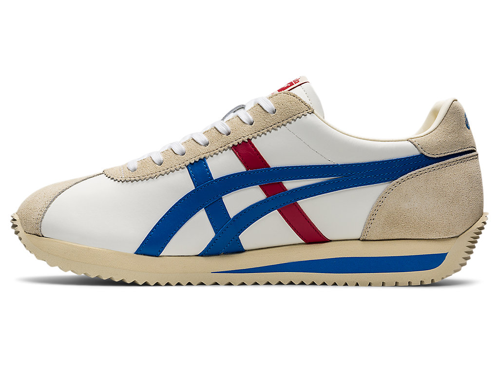 Men's Onitsuka Tiger Moal 77 Nm Shoes White/Directoire Blue | 82746IWDO