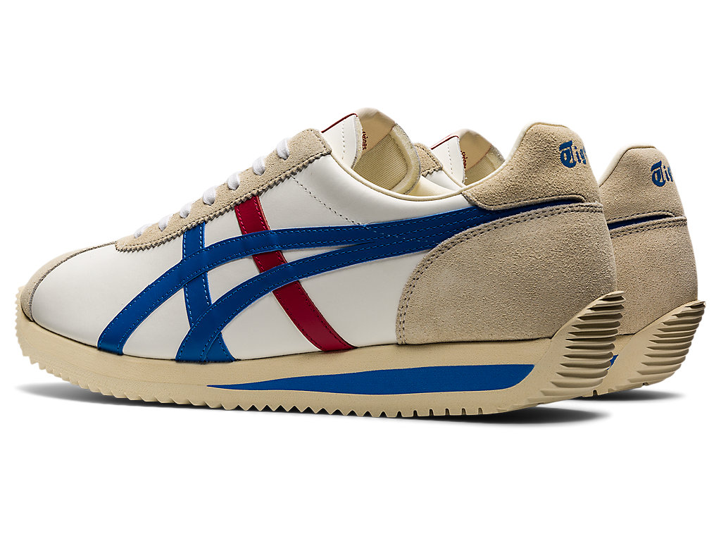 Men's Onitsuka Tiger Moal 77 Nm Shoes White/Directoire Blue | 82746IWDO