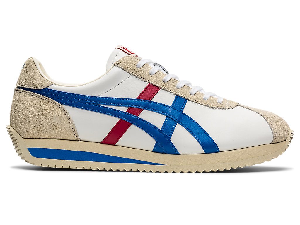 Men\'s Onitsuka Tiger Moal 77 Nm Shoes White/Directoire Blue | 82746IWDO