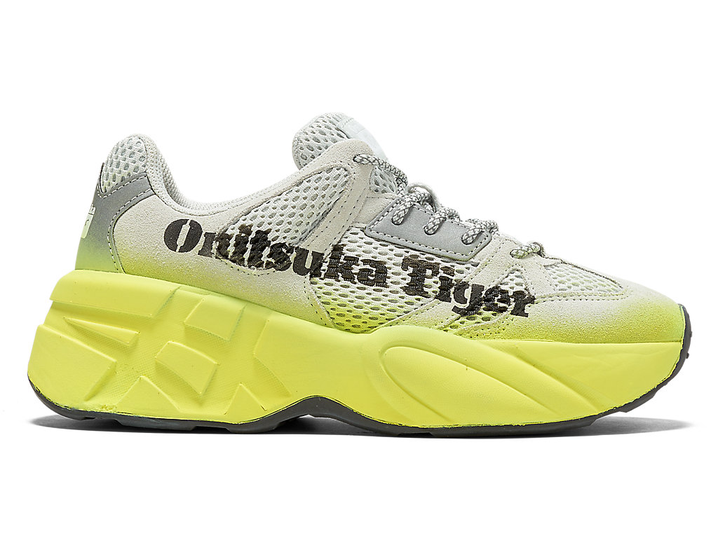 Men\'s Onitsuka Tiger P-trainer Shoes Polar Shade/Huddle Yellow | 04891TDRG