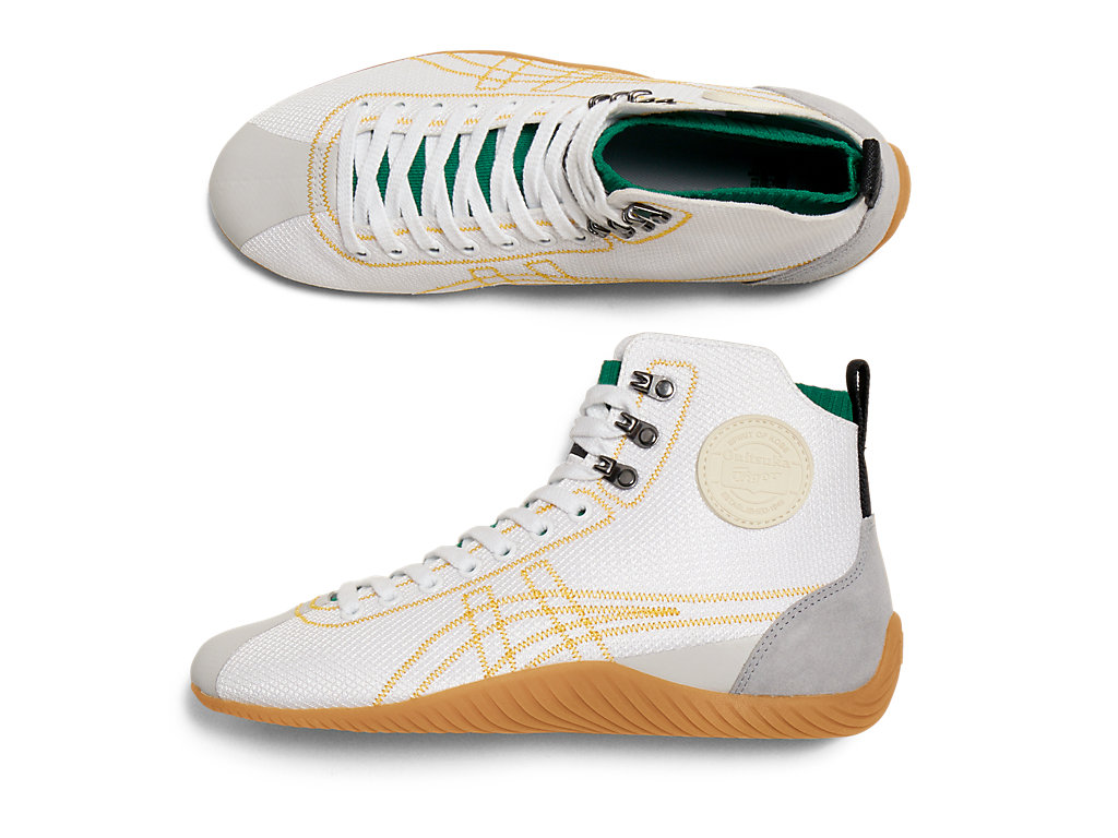 Men's Onitsuka Tiger Sclaw Mt Shoes White/Tiger Yellow | 10579HREO