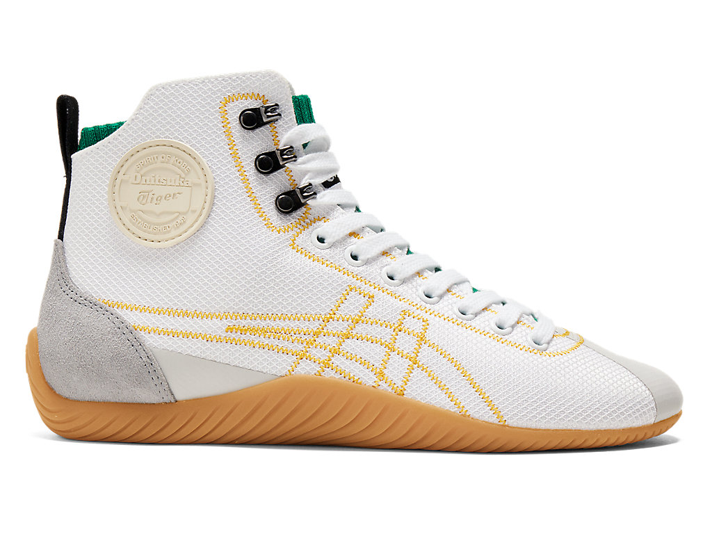 Men\'s Onitsuka Tiger Sclaw Mt Shoes White/Tiger Yellow | 10579HREO