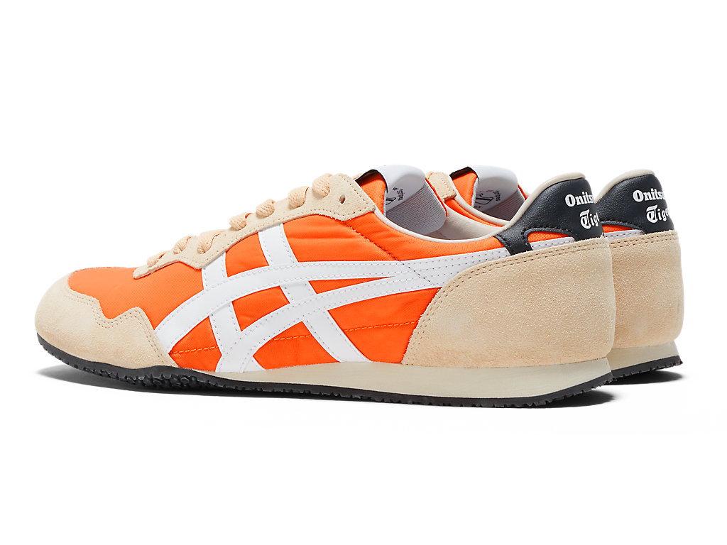 Men's Onitsuka Tiger Serrano Shoes Habanero/White | 76024JGVX