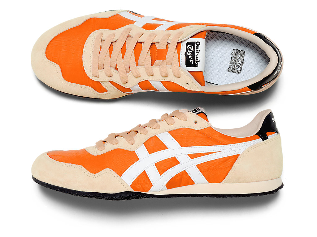 Men's Onitsuka Tiger Serrano Shoes Habanero/White | 76024JGVX