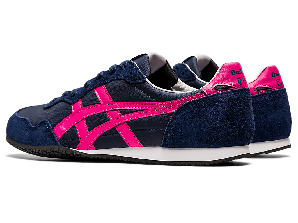 Men's Onitsuka Tiger Serrano Shoes Midnight/Dragon Fruit | 51962HBGO