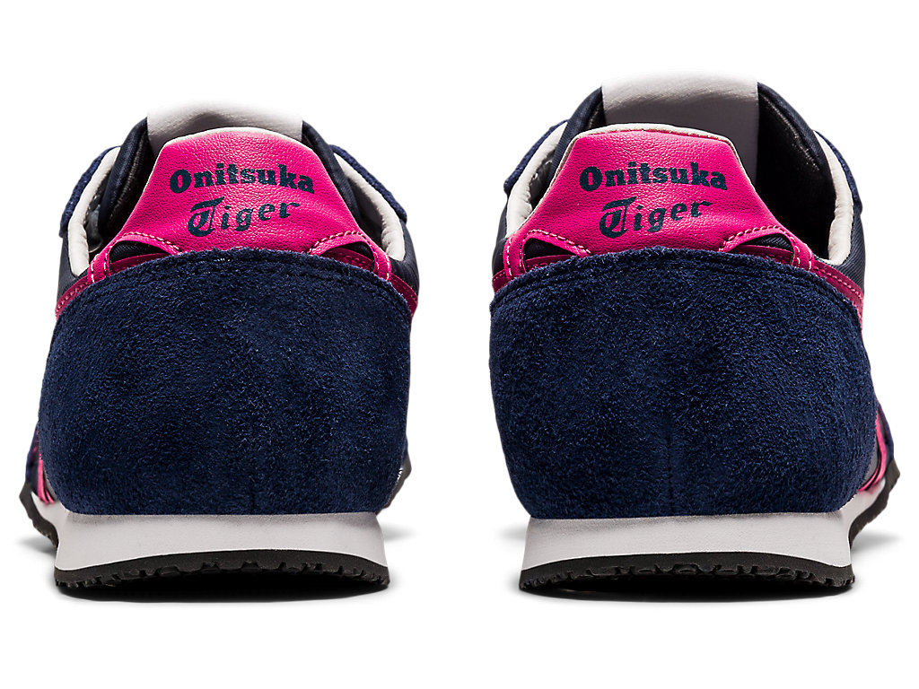 Men's Onitsuka Tiger Serrano Shoes Midnight/Dragon Fruit | 51962HBGO