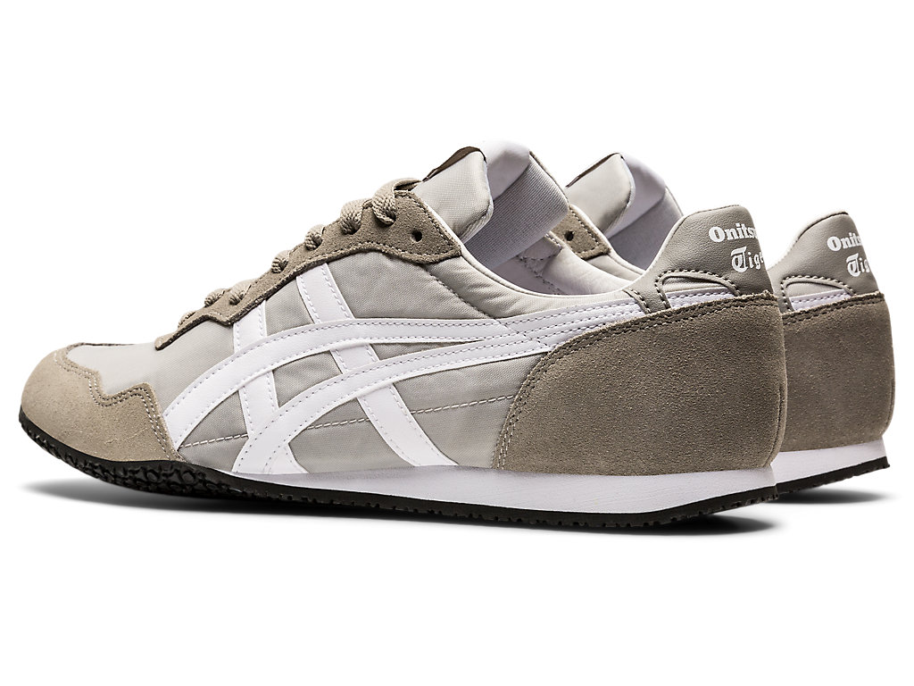 Men's Onitsuka Tiger Serrano Shoes Oyster Grey/White | 84956FDKL