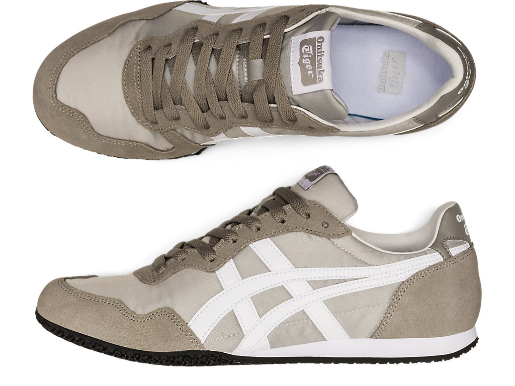 Men's Onitsuka Tiger Serrano Shoes Oyster Grey/White | 84956FDKL