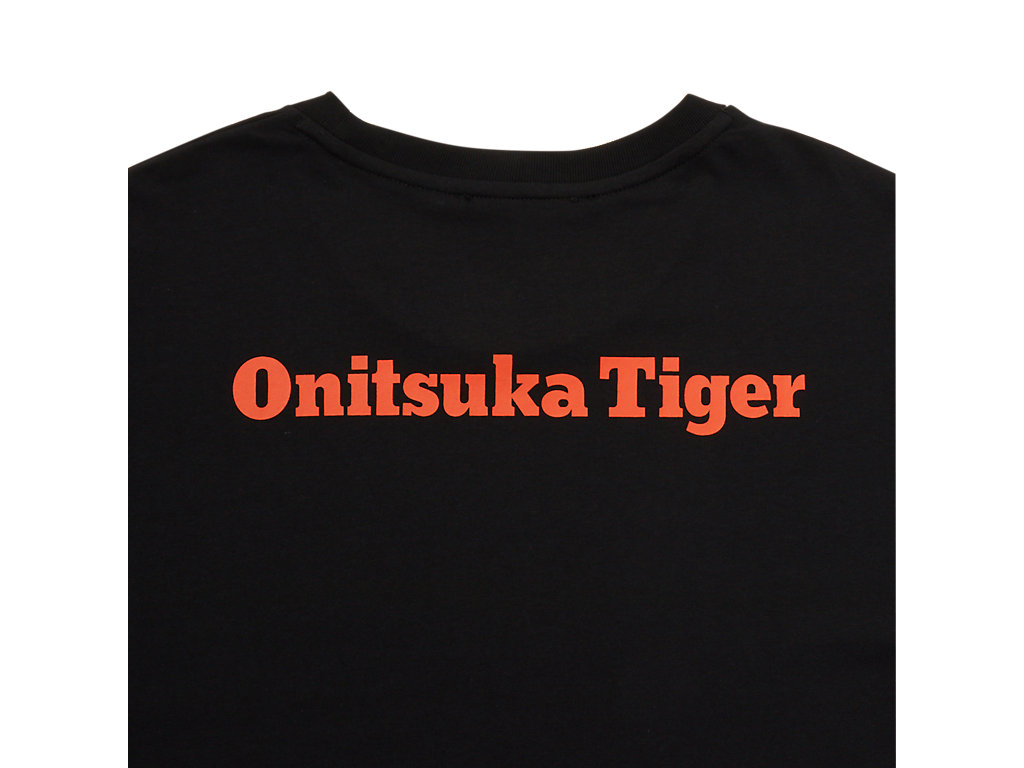 Men's Onitsuka Tiger Ss Graphic Tee Clothing Black/Orange | 25386SANX