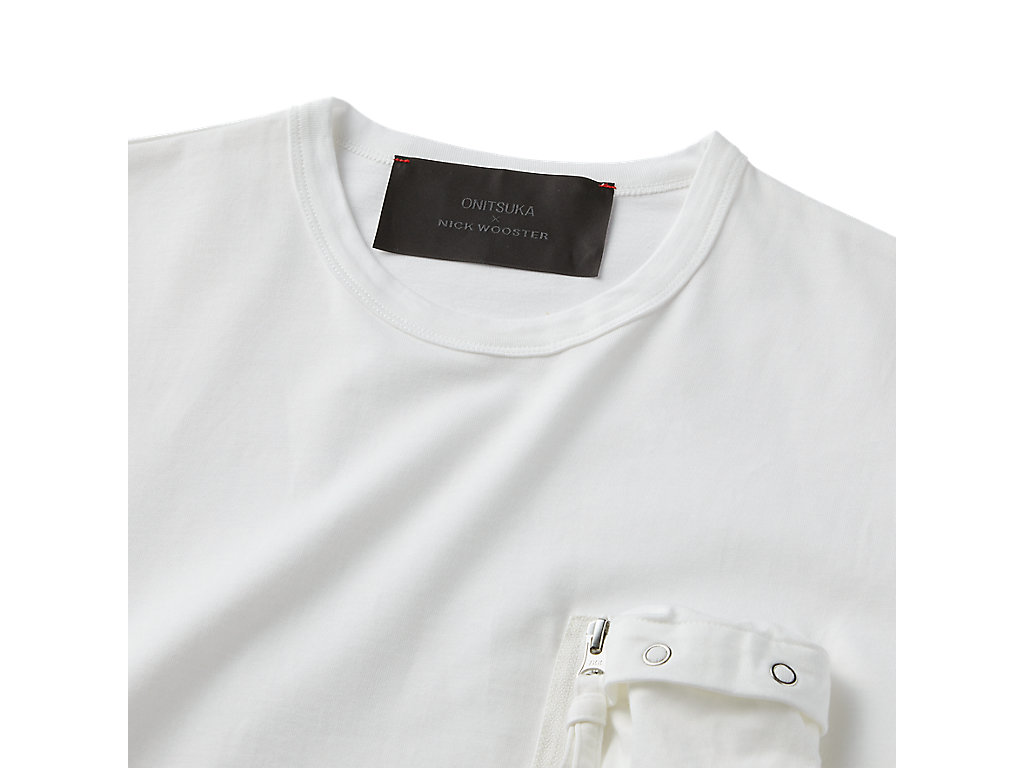 Men's Onitsuka Tiger Ss Tee Clothing White | 81750FNIR