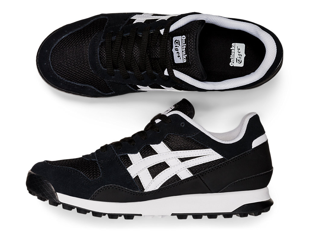 Men's Onitsuka Tiger Tiger Horizonia Shoes Black/White | 27849JFXU