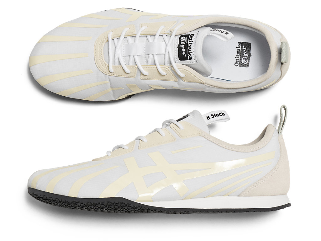 Men's Onitsuka Tiger Tirrack Shoes White/Birch | 80139TLZB