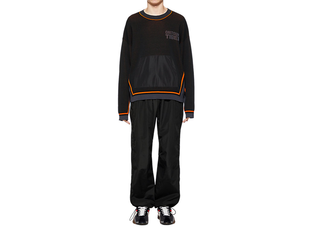 Men's Onitsuka Tiger Track Pants Clothing Black | 67293TELZ