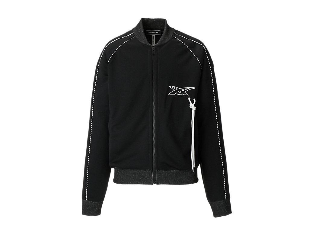 Men's Onitsuka Tiger Track Top Clothing Black | 81546NKJO