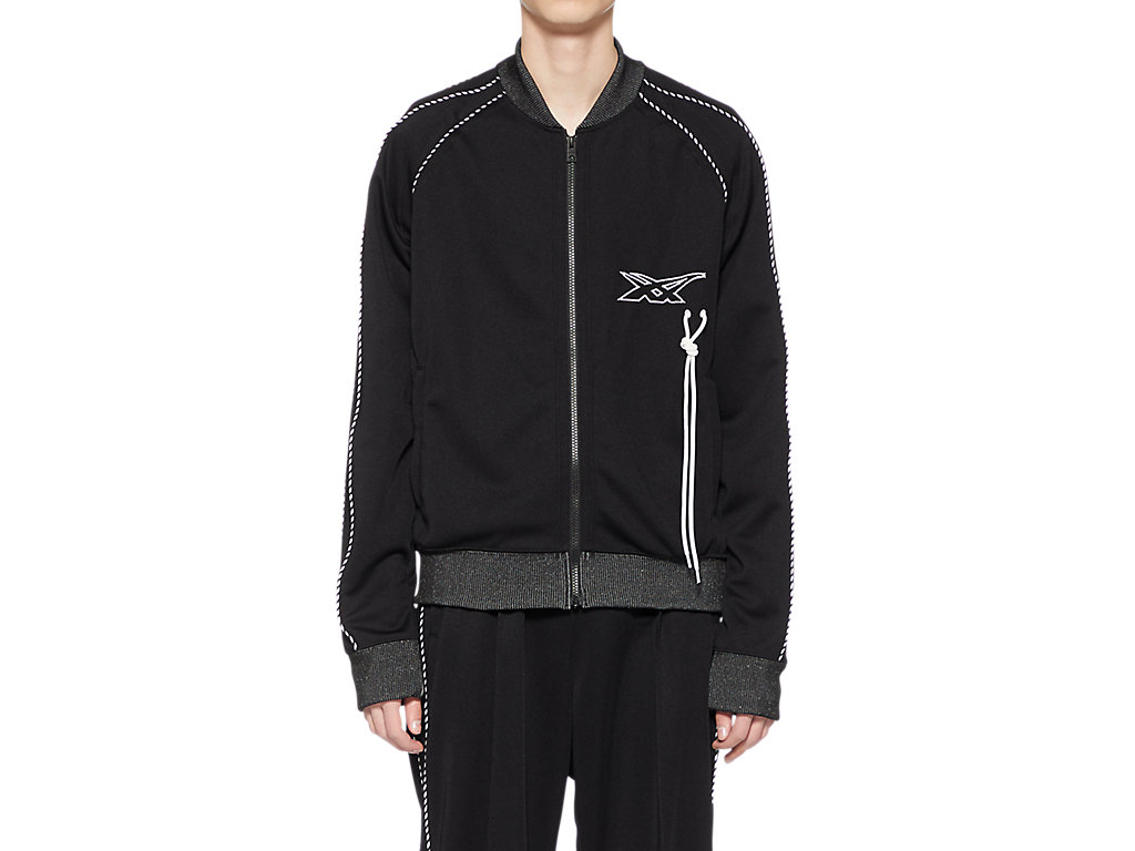 Men\'s Onitsuka Tiger Track Top Clothing Black | 81546NKJO