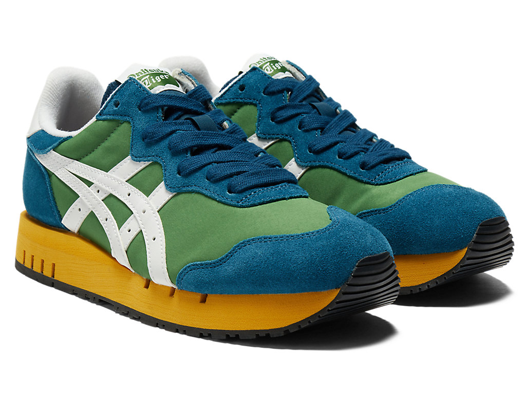 Men's Onitsuka Tiger X-caliber Shoes Spinach Green/White | 97428SLUW