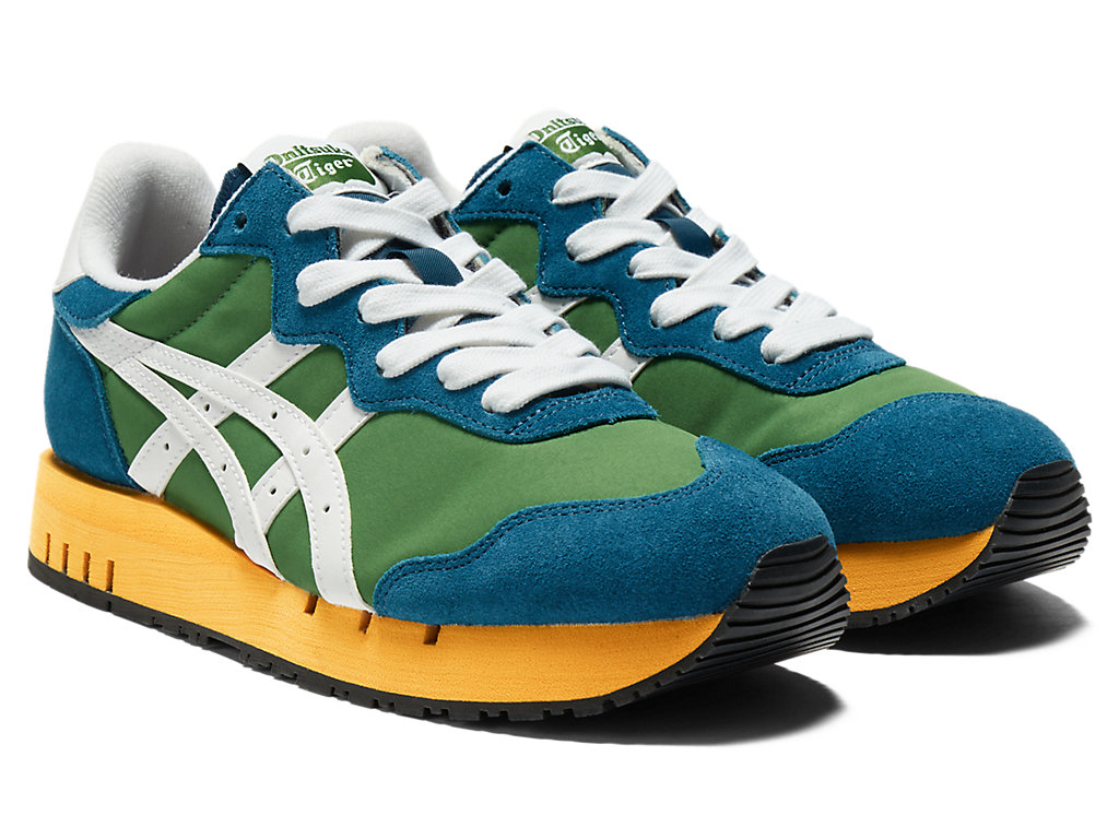 Men's Onitsuka Tiger X-caliber Shoes Spinach Green/White | 97428SLUW