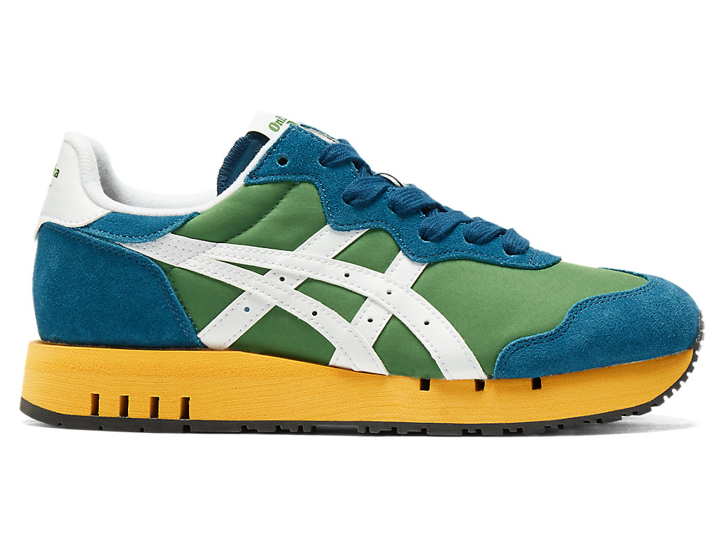 Men\'s Onitsuka Tiger X-caliber Shoes Spinach Green/White | 97428SLUW