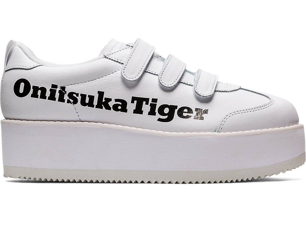 Women\'s Onitsuka Tiger Delegation Chunk W Shoes White/Black | 18276NTIB