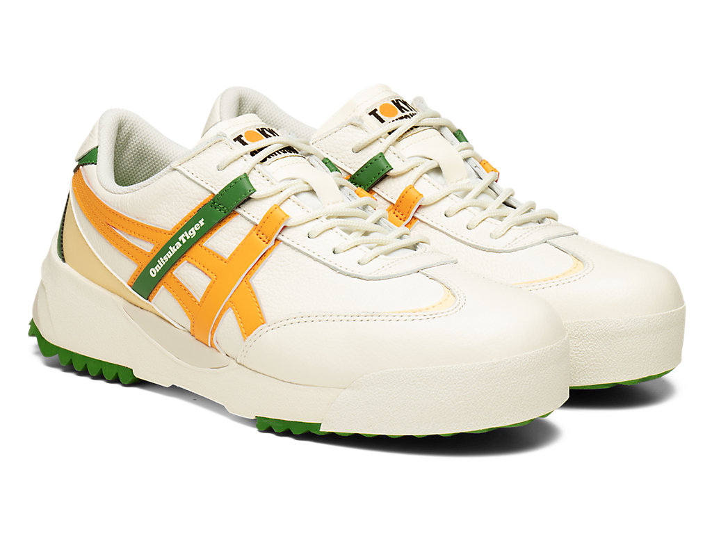 Women's Onitsuka Tiger Delegation Ex Shoes Cream/Citrus | 83470XLZR