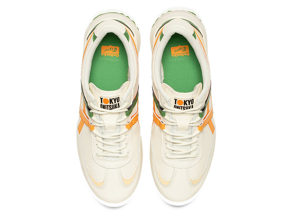 Women's Onitsuka Tiger Delegation Ex Shoes Cream/Citrus | 83470XLZR