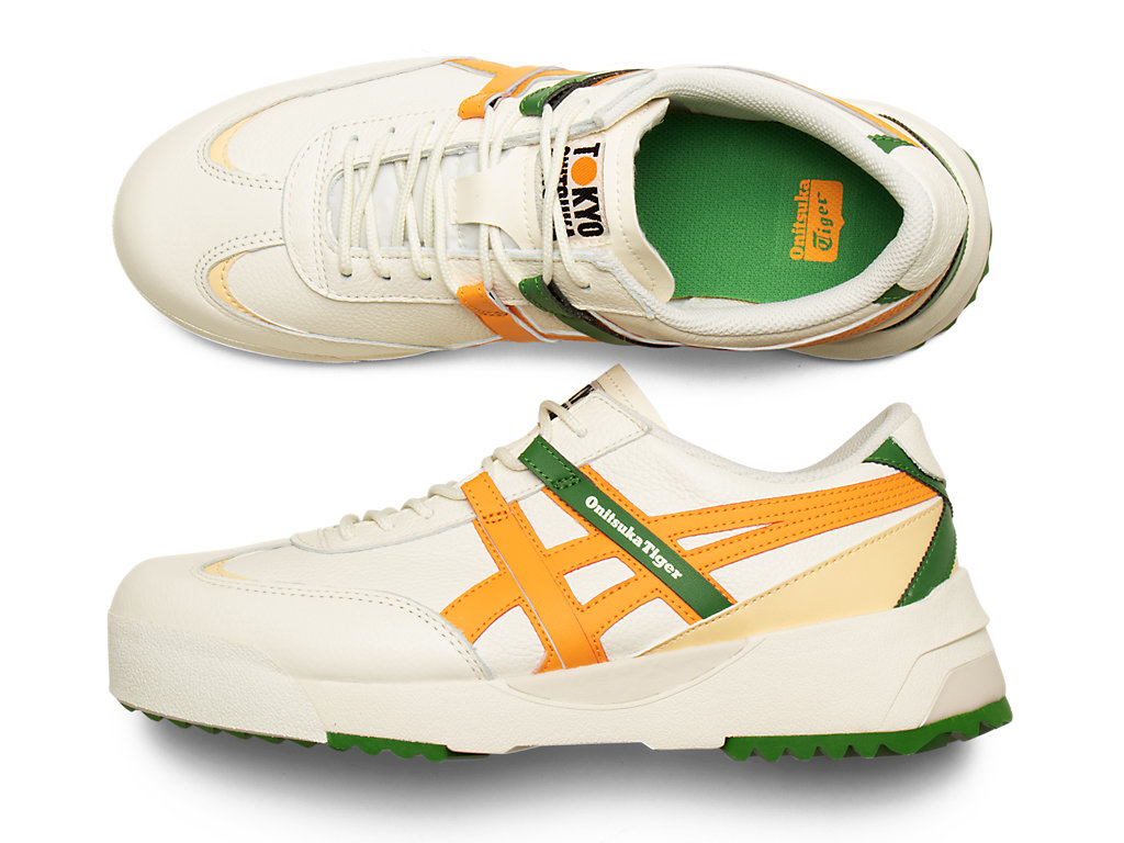 Women's Onitsuka Tiger Delegation Ex Shoes Cream/Citrus | 83470XLZR