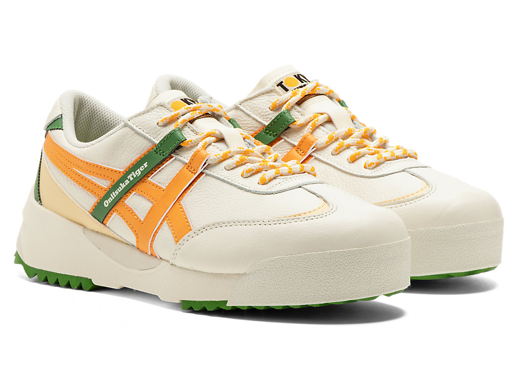 Women's Onitsuka Tiger Delegation Ex Shoes Cream/Citrus | 83470XLZR