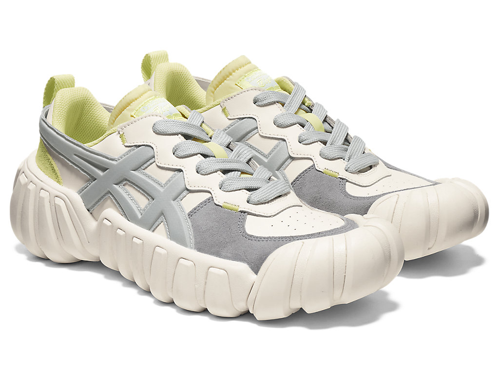 Women's Onitsuka Tiger Dentigre Ls Shoes Cream/Glacier Grey | 08935GXDY