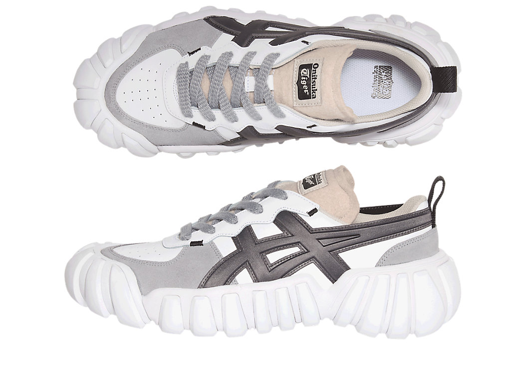 Women's Onitsuka Tiger Dentigre Ls Shoes White/Graphite Grey | 85026NDSB