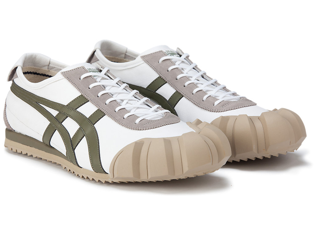 Women's Onitsuka Tiger Dentigre Mx Shoes White/Mantle Green | 92061ZOLS