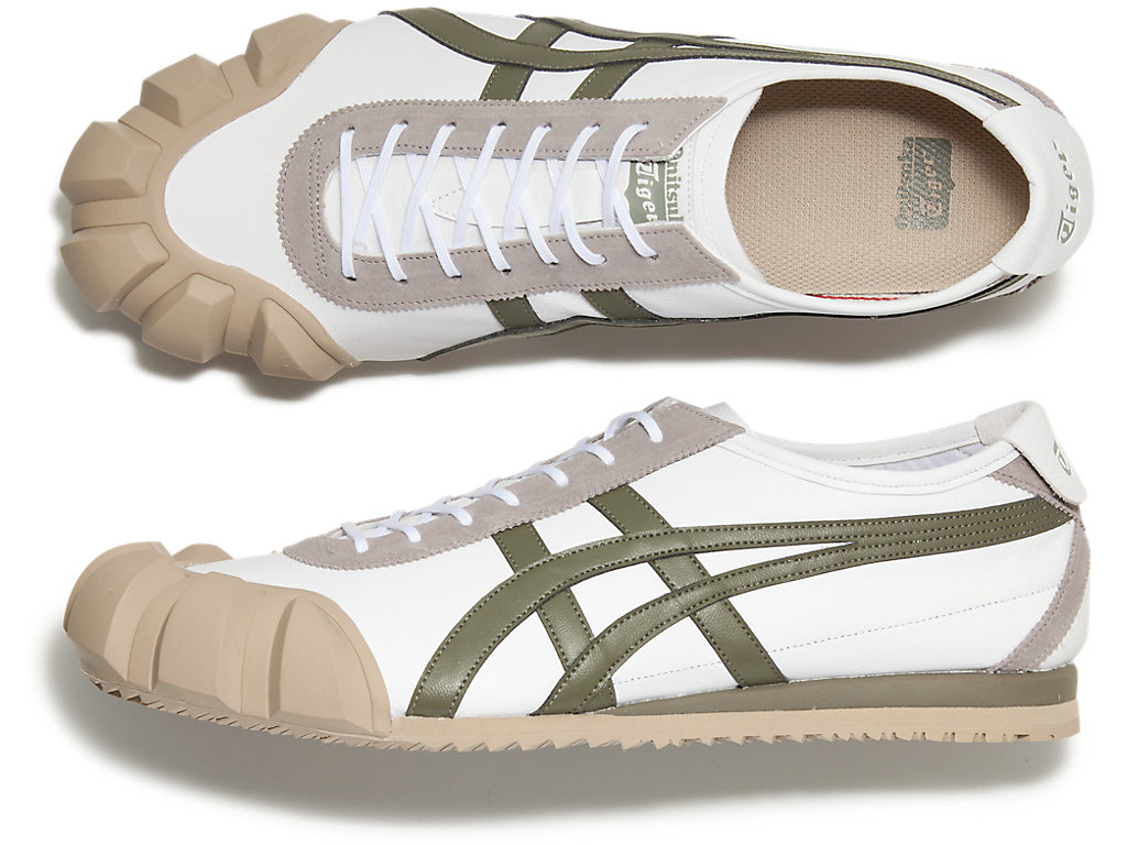 Women's Onitsuka Tiger Dentigre Mx Shoes White/Mantle Green | 92061ZOLS