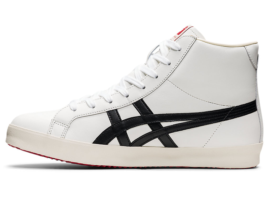 Women's Onitsuka Tiger Fabre Hi Nm Shoes White/Black | 62015WDFU