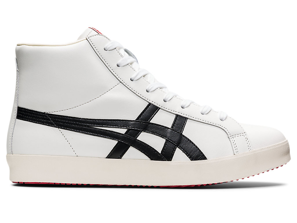 Women\'s Onitsuka Tiger Fabre Hi Nm Shoes White/Black | 62015WDFU