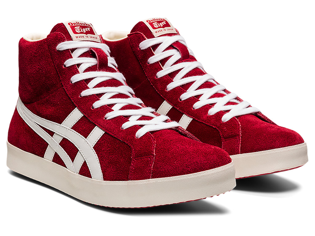 Women's Onitsuka Tiger Fabre Hi Nm Shoes Classic Red/White | 64938DLCR