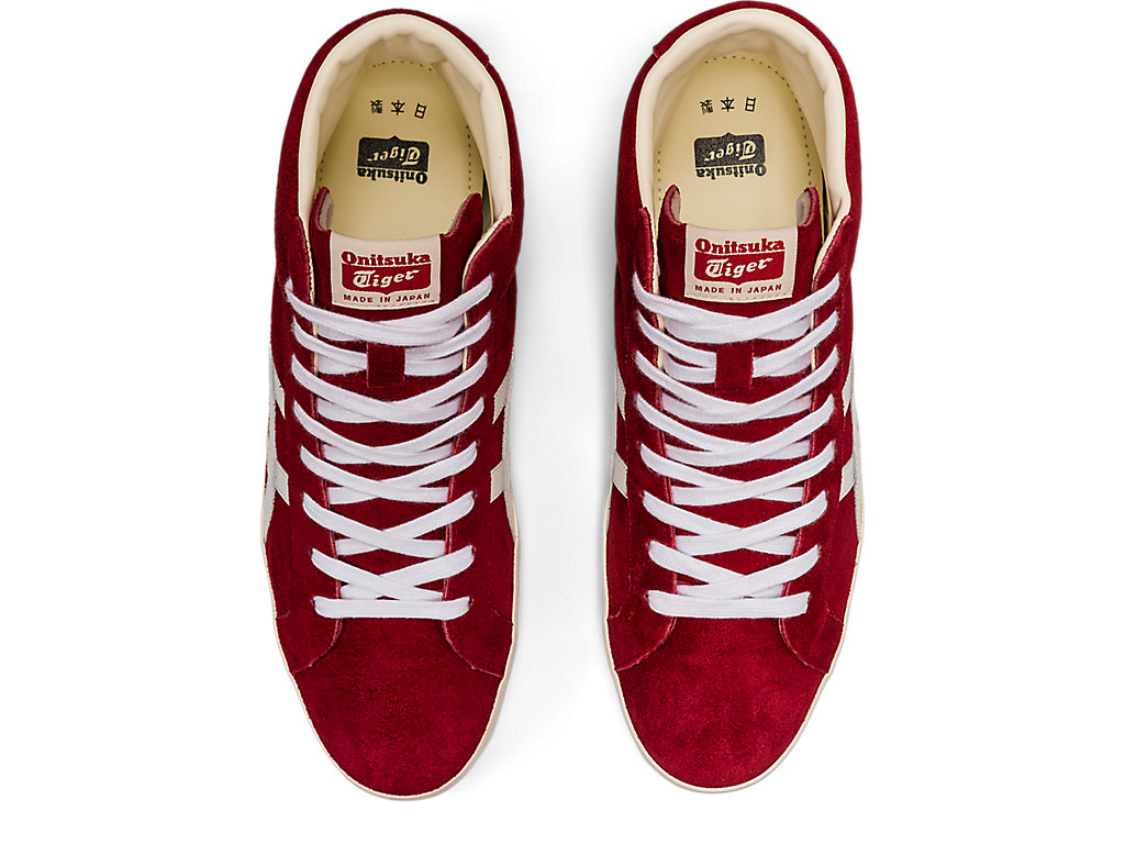 Women's Onitsuka Tiger Fabre Hi Nm Shoes Classic Red/White | 64938DLCR