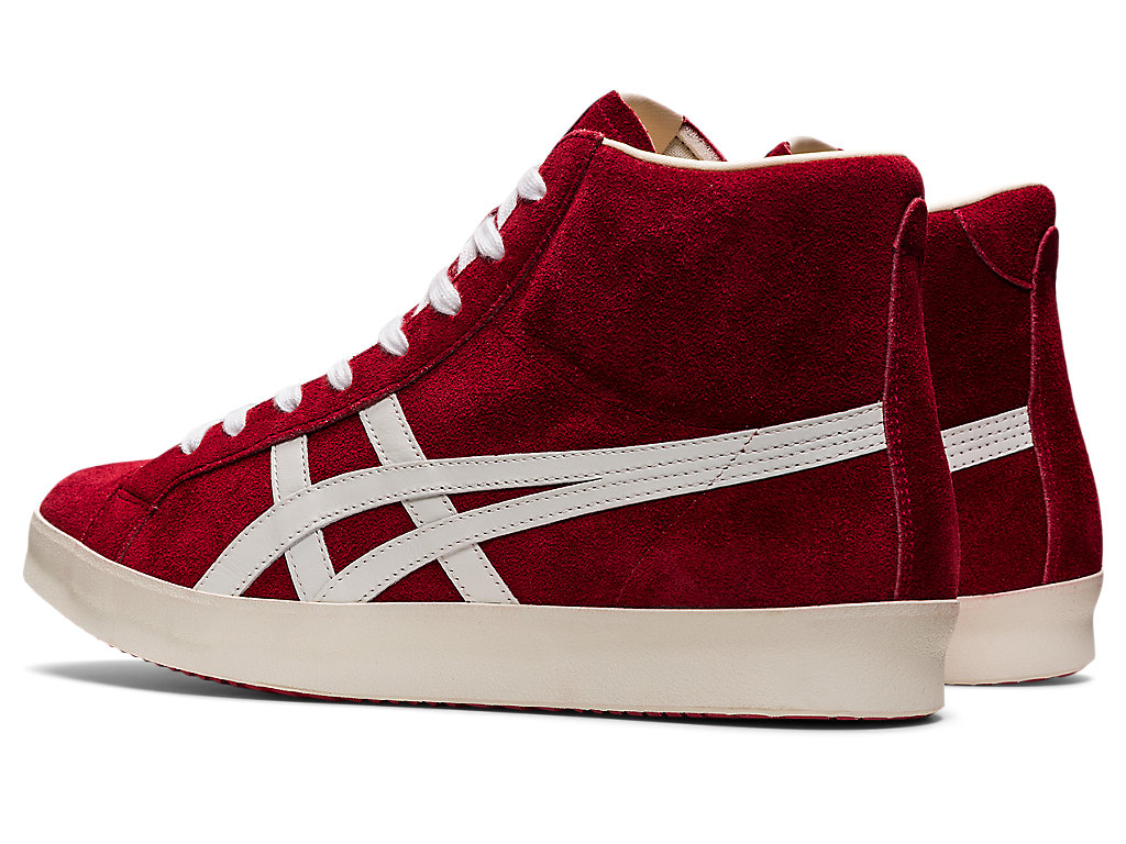 Women's Onitsuka Tiger Fabre Hi Nm Shoes Classic Red/White | 64938DLCR