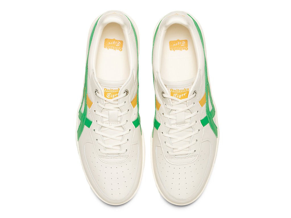 Women's Onitsuka Tiger Gsm Sd Shoes Cream/Cilantro | 96012ZUIL