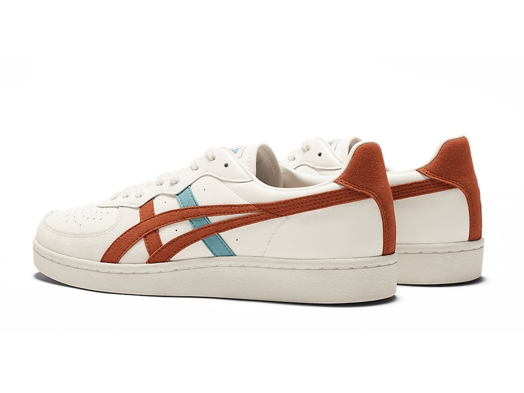 Women's Onitsuka Tiger Gsm Shoes Cream/Piquant Orange | 46139BYZV